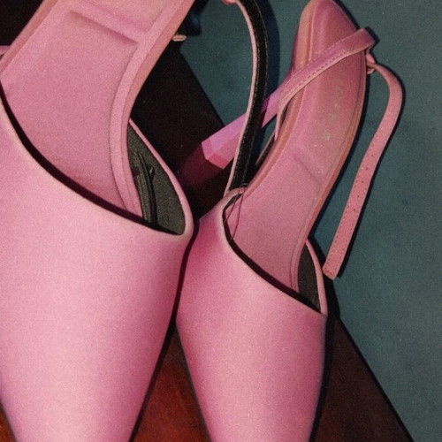 Stiletto heels A To Z Greek like new, pink and purple, size 38