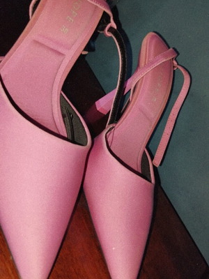 Γοβάκια στιλέτο A To Z Greek σαν καινούργιο, ροζ και μωβ, μέγεθος 38