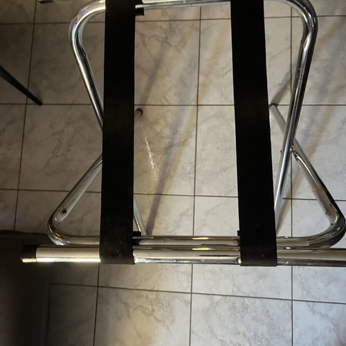 Professional Nickel Serving Stand in Like New Condition