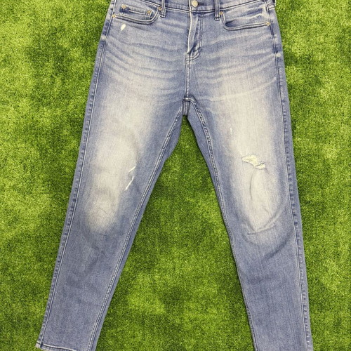Hollister women's slim jeans like new, soft denim, white and blue