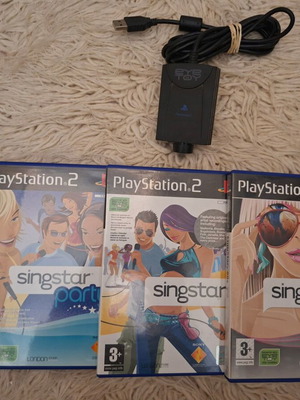 Игри SingStar и камера EyeToy за Sony PlayStation 2 употребявани