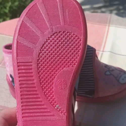 Mini Max anatomical winter slippers for girl size 26 like new pink multicolor