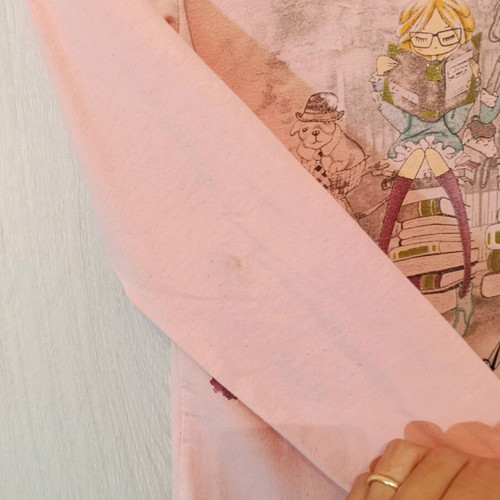 Miss Azur pink-apricot blouse used for 10 years old