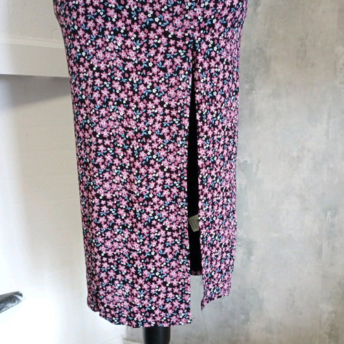 95% viscose summer long dress. Casual midi dress.
