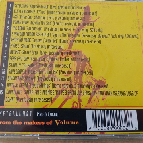 Metallurgy CD used, metal compilation from 1995