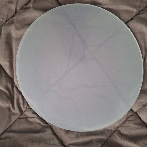 Decorative glass weave round transparent 4 pieces new