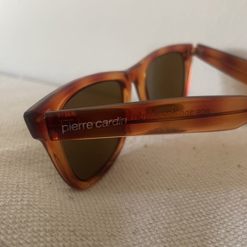 Pierre Cardin oversized square sunglasses used, tortoise acetate