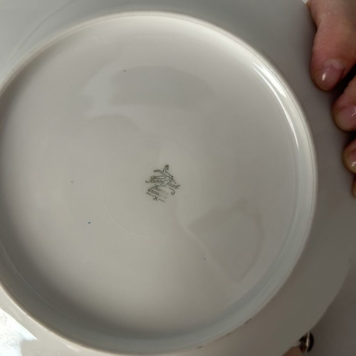 Vintage Bareuther Waldsassen Bavaria porcelain plates and platter