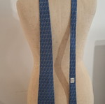 Hermes vintage μεταξωτή μπλε γραβάτα