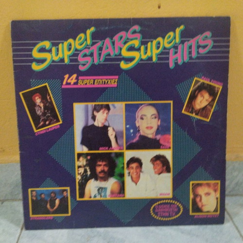 Super Hits 80s vinyl record used, pop collection