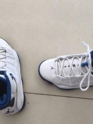 Nike Jordan 6 Rings παπούτσια μεταχειρισμένα, White Dark Marina Blue, μέγεθος 44