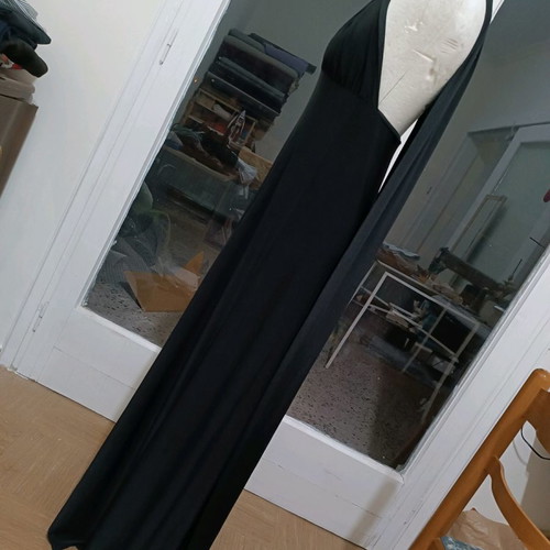 Black long versatile dress new, size S-M
