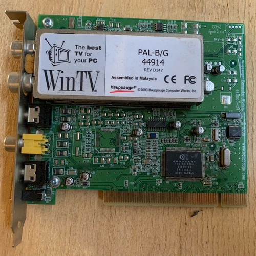 Hauppauge WinTV 340000-09 PCI TV-Tuner Card used