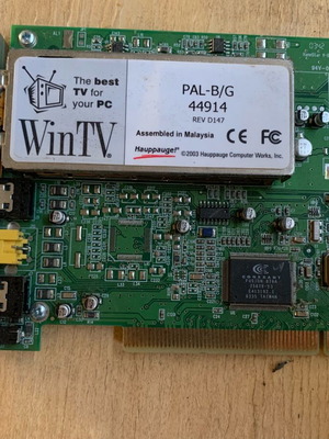 Hauppauge WinTV 340000-09 PCI TV-Tuner Card used