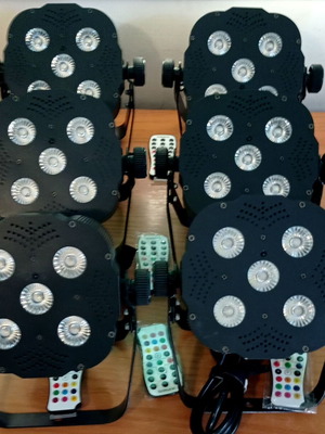 Προβολείς LED Stairville Quad Par Profile 5x8W RGBW σαν καινούργιοι σετ 6 τεμαχίων