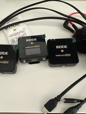 RØDE Wireless GO II microphone like new