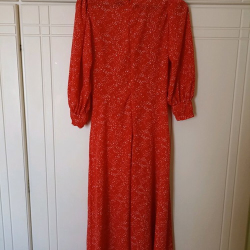 ASOS long dress xl like new, white and red