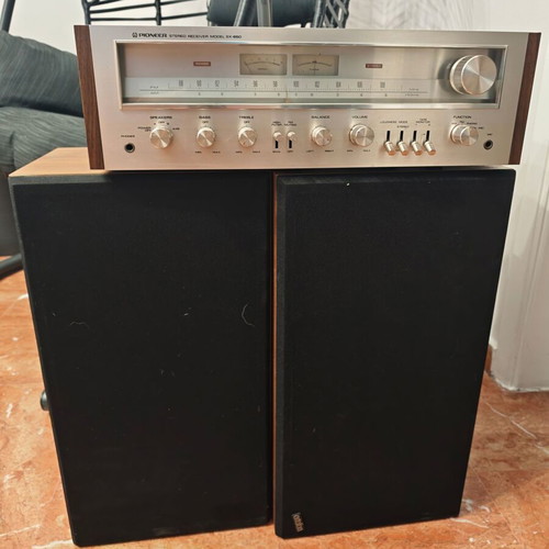Pioneer SX-650 amplifier with Ortofon 225 speakers used, functional