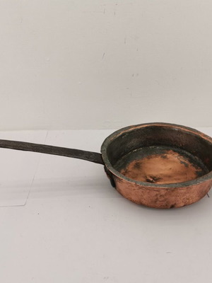 Copper frying pan used, circa 1900