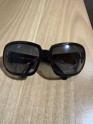 Chanel sunglasses vintage black with gradient grey lenses