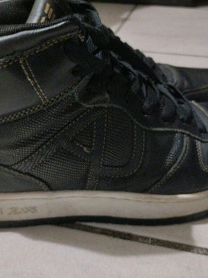 Emporio Armani leather boots size 44 like new