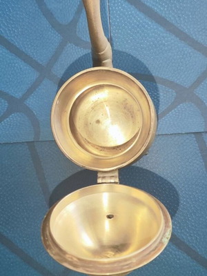 Copper teapot used, decorative