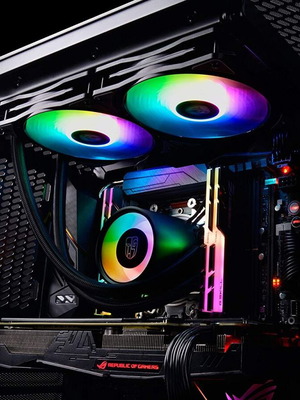 DeepCool Castle 280 GamersStorm RGB CPU AIO liquid cooler used