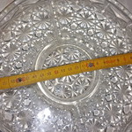 Crystal serving platter 5 sections like new