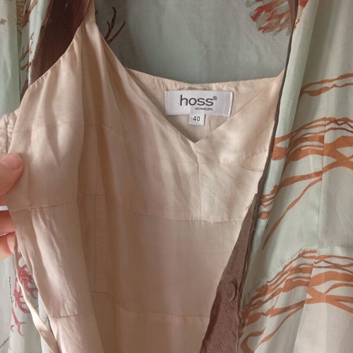 Hoss Intropia silk women's dress like new, brown and turquoise