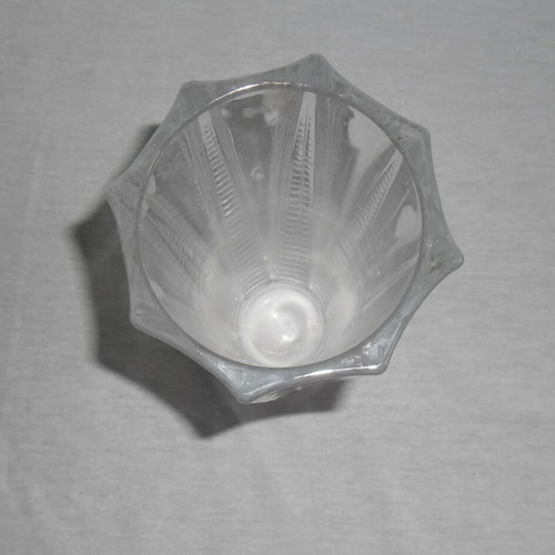 Glass vase like new, height 25 cm, diameter 9 cm