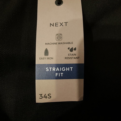 Next chino pants black, new, size W34 short