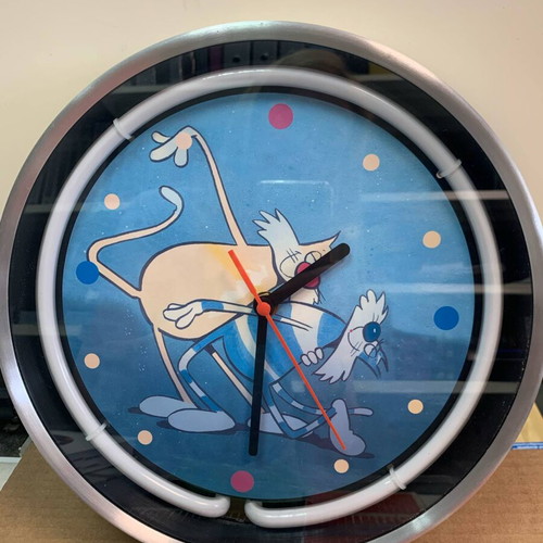 Y2K wall clock, analog, 28cm diameter