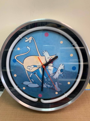 Y2K wall clock, analog, 28cm diameter