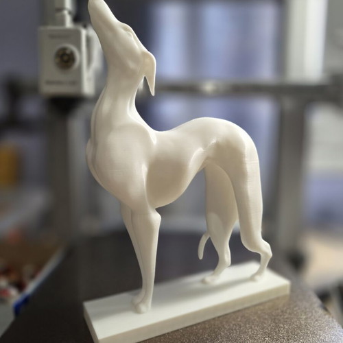 Friends Dog Statue 24 cm new, white color