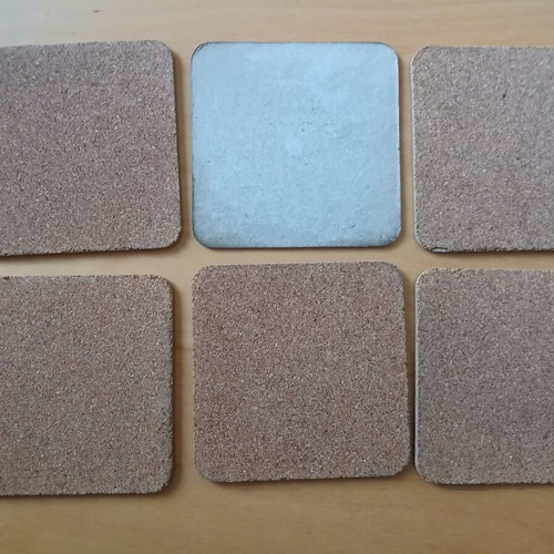 Coasters used, pack of 6, from Warsaw with city locations