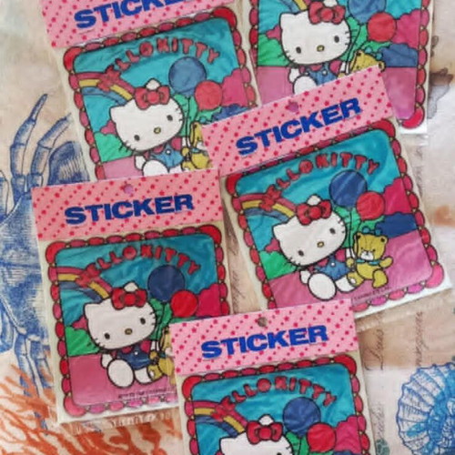 Vintage Sanrio Hello Kitty stickers NOS 1987