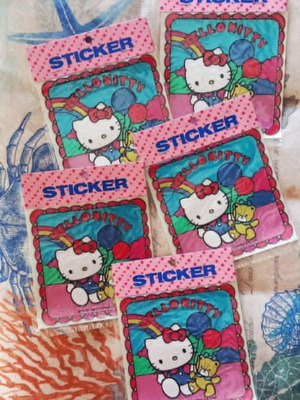 Vintage αυτοκόλλητα Sanrio Hello Kitty NOS 1987