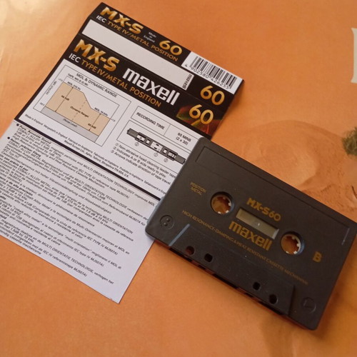Maxell MX-S60 metal cassette used, high resonance and heat resistant