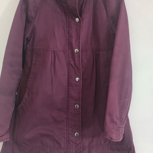 Attrativo coat used with detachable hood, purple, size S