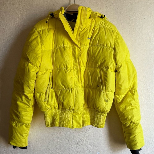 Nike down jacket used, yellow, size S