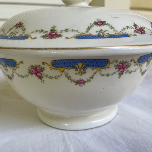 Set of 2 used Ditmar Urbach porcelain bowls/fondue pots