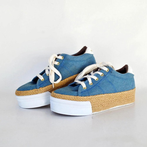 Juicy Couture Canvas Shoes like new, navy blue espadrilles style, size 37