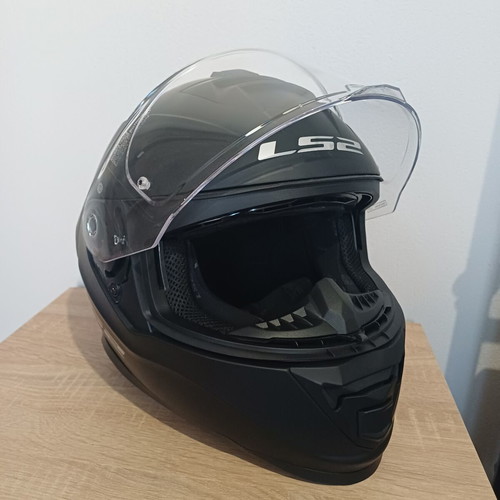 LS2 FF800 Storm II Full Face Helmet Matt Black size Medium like new