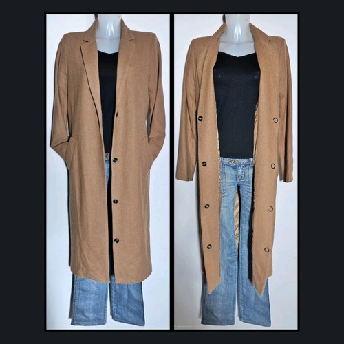 Vintage Minimum wool blend long coat like new, camel color