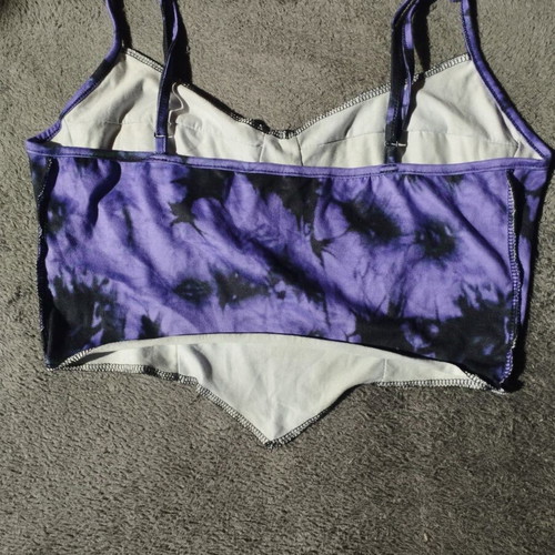 Tye Dye Top Shein like new, size M, black and purple