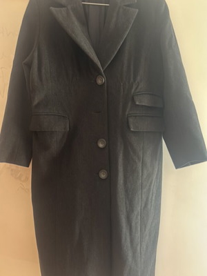 Women's wool coat used, black, size L