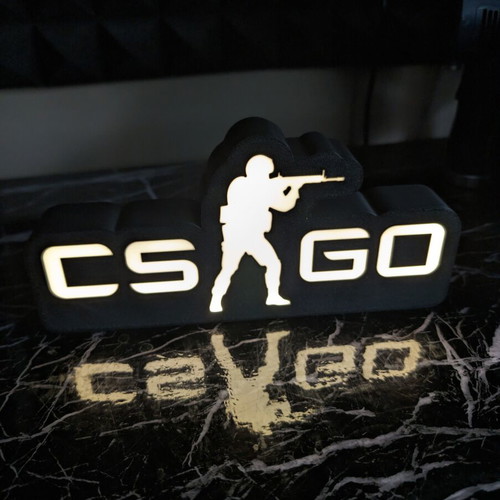 Lightbox Counter Strike Go 3D print like new