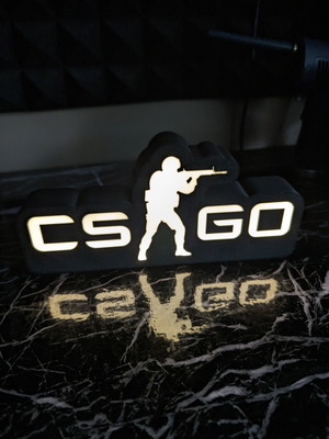 Lightbox Counter Strike Go 3D print like new