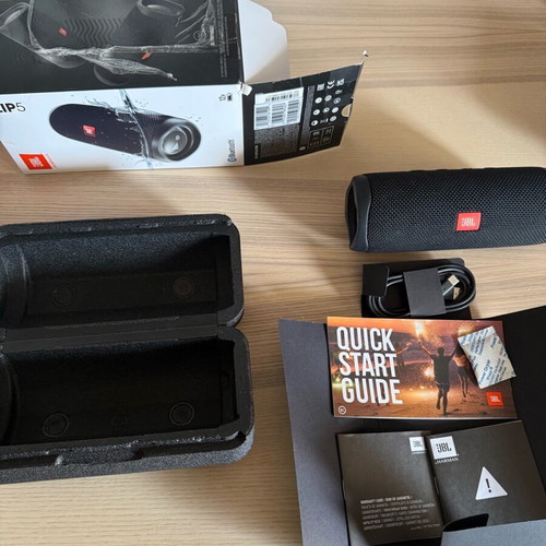 JBL Flip 5 Αδιάβροχο Φορητό Ηχείο Bluetooth 20W σαν καινούργιο Black Matte