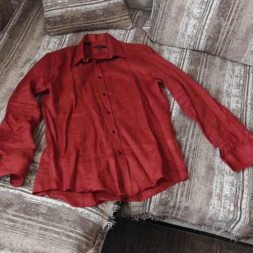 Bitsiani men's spring shirt red XL like new